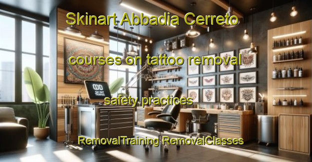 Skinart Abbadia Cerreto courses on tattoo removal safety practices | #RemovalTraining #RemovalClasses #SkinartTraining-Italy