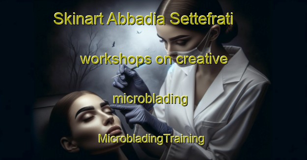 Skinart Abbadia Settefrati workshops on creative microblading | #MicrobladingTraining #MicrobladingClasses #SkinartTraining-Italy