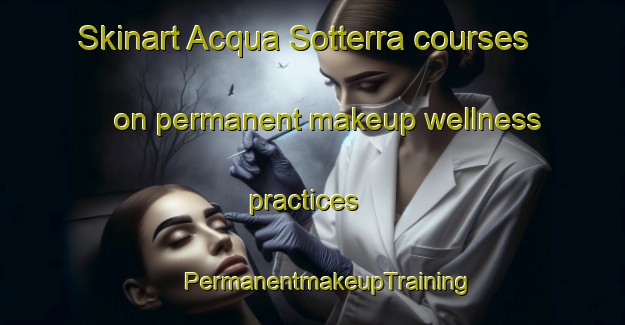 Skinart Acqua Sotterra courses on permanent makeup wellness practices | #PermanentmakeupTraining #PermanentmakeupClasses #SkinartTraining-Italy