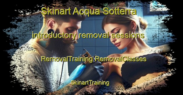 Skinart Acqua Sotterra introductory removal sessions | #RemovalTraining #RemovalClasses #SkinartTraining-Italy