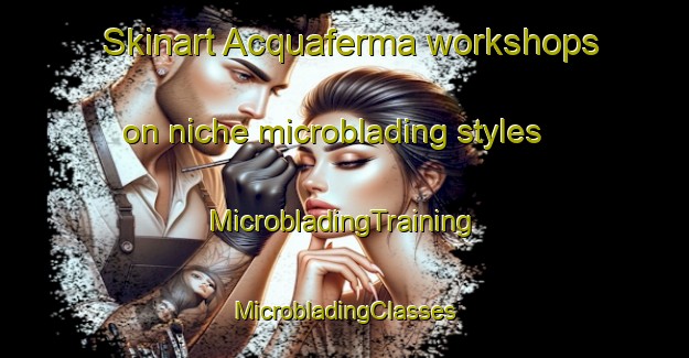 Skinart Acquaferma workshops on niche microblading styles | #MicrobladingTraining #MicrobladingClasses #SkinartTraining-Italy