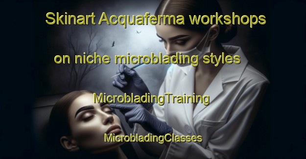 Skinart Acquaferma workshops on niche microblading styles | #MicrobladingTraining #MicrobladingClasses #SkinartTraining-Italy