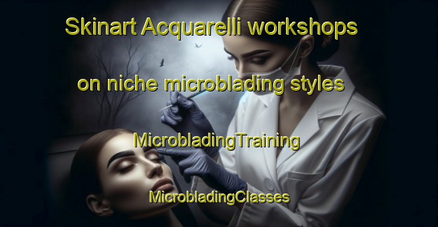 Skinart Acquarelli workshops on niche microblading styles | #MicrobladingTraining #MicrobladingClasses #SkinartTraining-Italy