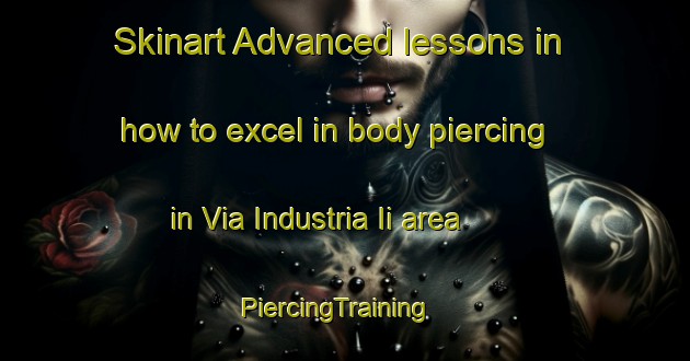 Skinart Advanced lessons in how to excel in body piercing in Via Industria Ii area | PiercingTraining | PiercingClasses | SkinartTraining-Italy