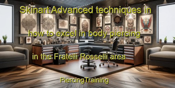 Skinart Advanced techniques in how to excel in body piercing in the Fratelli Rosselli area | PiercingTraining | PiercingClasses | SkinartTraining-Italy