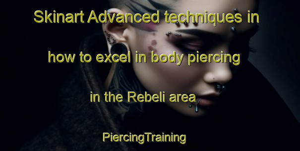 Skinart Advanced techniques in how to excel in body piercing in the Rebeli area | PiercingTraining | PiercingClasses | SkinartTraining-Italy