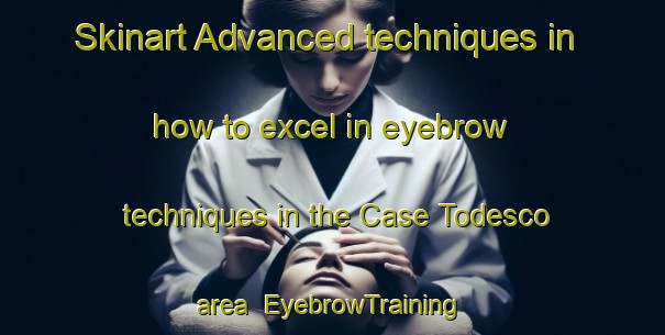 Skinart Advanced techniques in how to excel in eyebrow techniques in the Case Todesco area | EyebrowTraining | EyebrowClasses | SkinartTraining-Italy