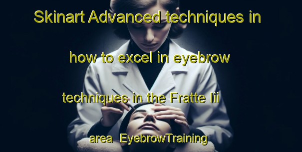 Skinart Advanced techniques in how to excel in eyebrow techniques in the Fratte Iii area | EyebrowTraining | EyebrowClasses | SkinartTraining-Italy