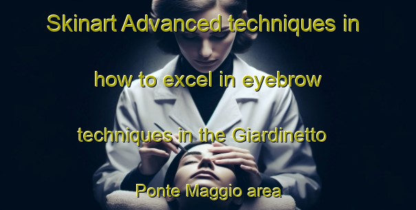 Skinart Advanced techniques in how to excel in eyebrow techniques in the Giardinetto Ponte Maggio area | EyebrowTraining | EyebrowClasses | SkinartTraining-Italy