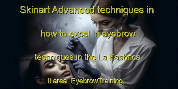 Skinart Advanced techniques in how to excel in eyebrow techniques in the La Fabbrica Ii area | EyebrowTraining | EyebrowClasses | SkinartTraining-Italy