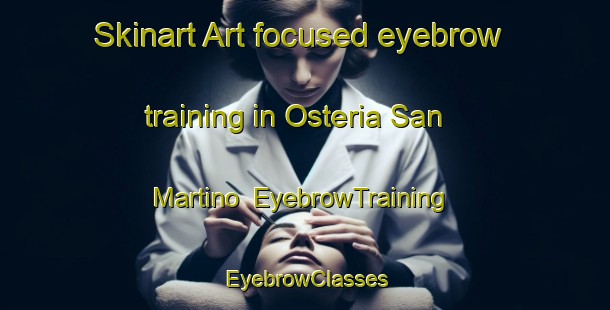 Skinart Art-focused eyebrow training in Osteria San Martino | EyebrowTraining | EyebrowClasses | SkinartTraining-Italy