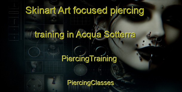 Skinart Art-focused piercing training in Acqua Sotterra | #PiercingTraining #PiercingClasses #SkinartTraining-Italy