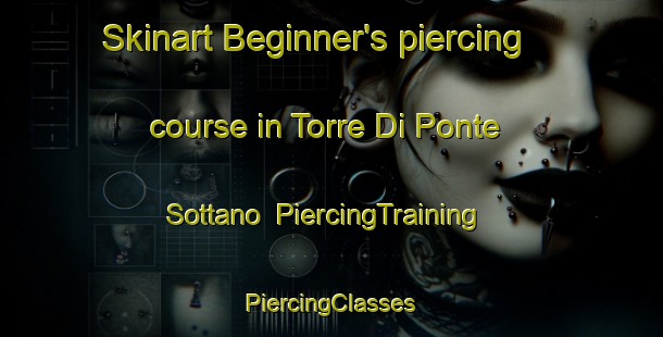 Skinart Beginner's piercing course in Torre Di Ponte Sottano | #PiercingTraining #PiercingClasses #SkinartTraining-Italy