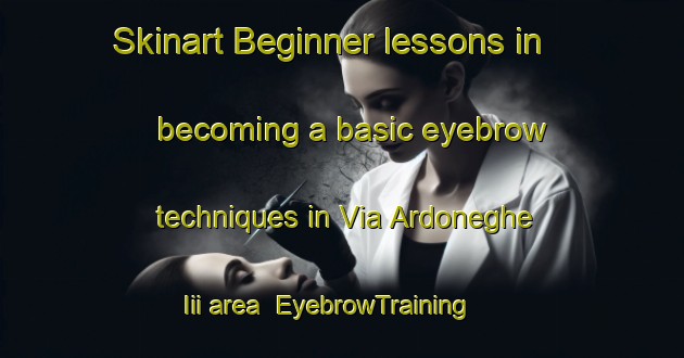 Skinart Beginner lessons in becoming a basic eyebrow techniques in Via Ardoneghe Iii area | EyebrowTraining | EyebrowClasses | SkinartTraining-Italy
