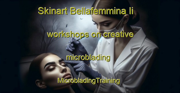 Skinart Bellafemmina Ii workshops on creative microblading | #MicrobladingTraining #MicrobladingClasses #SkinartTraining-Italy