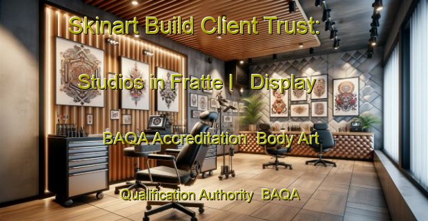 Skinart Build Client Trust: Studios in Fratte I - Display BAQA Accreditation | Body Art Qualification Authority | BAQA-Italy