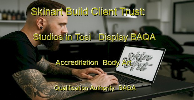 Skinart Build Client Trust: Studios in Tosi - Display BAQA Accreditation | Body Art Qualification Authority | BAQA-Italy
