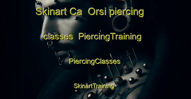 Skinart Ca  Orsi piercing classes | #PiercingTraining #PiercingClasses #SkinartTraining-Italy