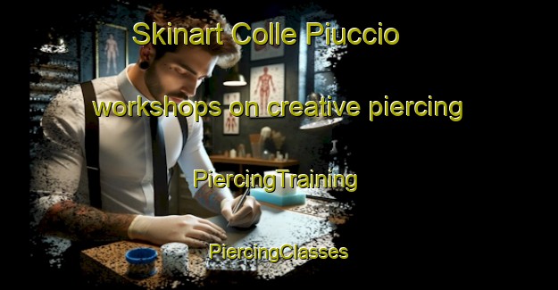 Skinart Colle Piuccio workshops on creative piercing | #PiercingTraining #PiercingClasses #SkinartTraining-Italy