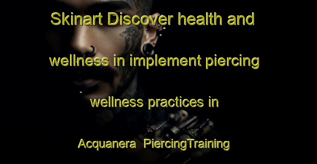 Skinart Discover health and wellness in implement piercing wellness practices in Acquanera | PiercingTraining | PiercingClasses | SkinartTraining-Italy