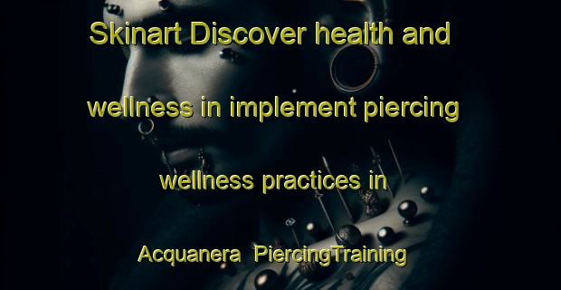 Skinart Discover health and wellness in implement piercing wellness practices in Acquanera | PiercingTraining | PiercingClasses | SkinartTraining-Italy