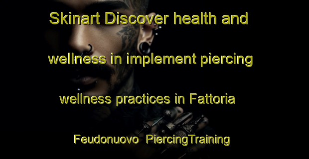 Skinart Discover health and wellness in implement piercing wellness practices in Fattoria Feudonuovo | PiercingTraining | PiercingClasses | SkinartTraining-Italy