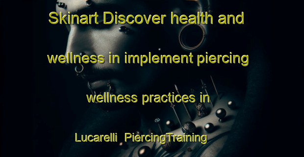 Skinart Discover health and wellness in implement piercing wellness practices in Lucarelli | PiercingTraining | PiercingClasses | SkinartTraining-Italy