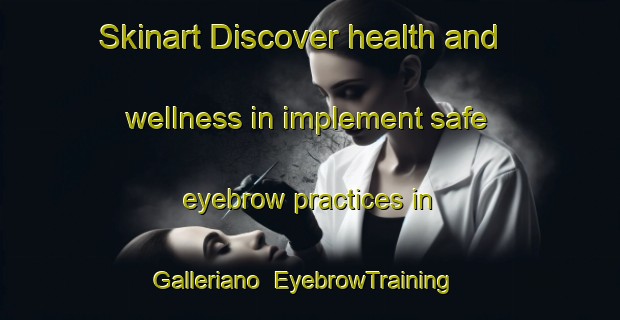 Skinart Discover health and wellness in implement safe eyebrow practices in Galleriano | EyebrowTraining | EyebrowClasses | SkinartTraining-Italy