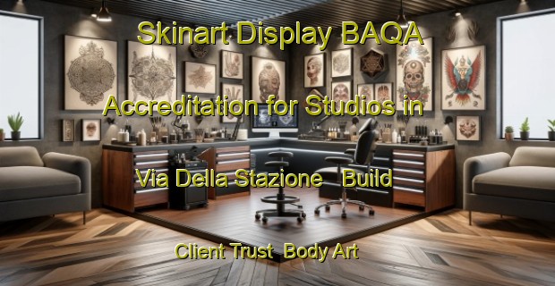Skinart Display BAQA Accreditation for Studios in Via Della Stazione - Build Client Trust | Body Art Qualification Authority | BAQA-Italy