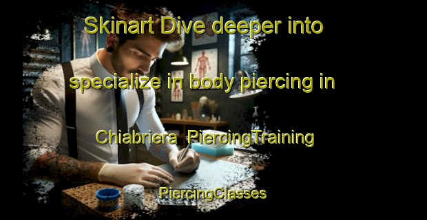 Skinart Dive deeper into specialize in body piercing in Chiabriera | #PiercingTraining #PiercingClasses #SkinartTraining-Italy