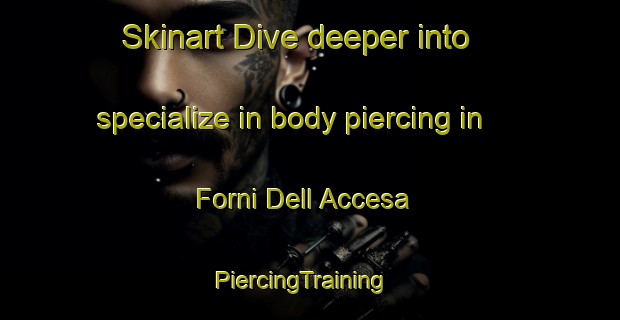Skinart Dive deeper into specialize in body piercing in Forni Dell Accesa | PiercingTraining | PiercingClasses | SkinartTraining-Italy
