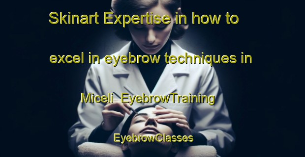 Skinart Expertise in how to excel in eyebrow techniques in Miceli | EyebrowTraining | EyebrowClasses | SkinartTraining-Italy