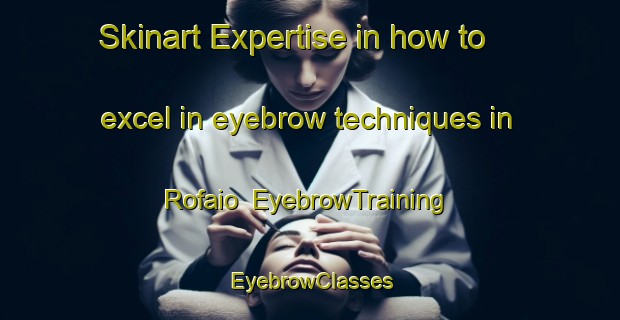 Skinart Expertise in how to excel in eyebrow techniques in Rofaio | EyebrowTraining | EyebrowClasses | SkinartTraining-Italy