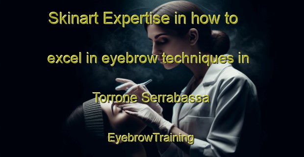 Skinart Expertise in how to excel in eyebrow techniques in Torrone Serrabassa | EyebrowTraining | EyebrowClasses | SkinartTraining-Italy