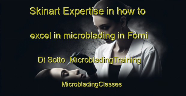 Skinart Expertise in how to excel in microblading in Forni Di Sotto | MicrobladingTraining | MicrobladingClasses | SkinartTraining-Italy