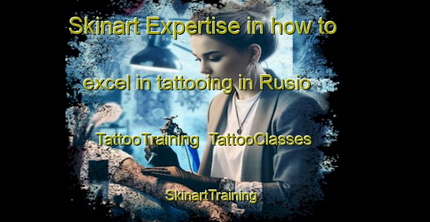 Skinart Expertise in how to excel in tattooing in Rusio | TattooTraining | TattooClasses | SkinartTraining-Italy