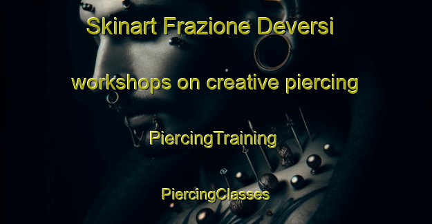 Skinart Frazione Deversi workshops on creative piercing | #PiercingTraining #PiercingClasses #SkinartTraining-Italy