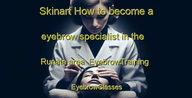 Skinart How to become a eyebrow specialist in the Runate area | EyebrowTraining | EyebrowClasses | SkinartTraining-Italy