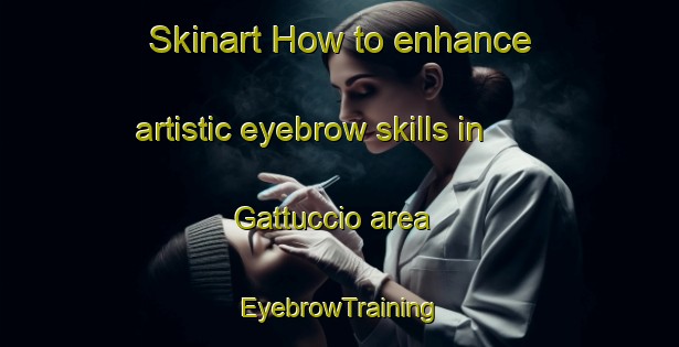 Skinart How to enhance artistic eyebrow skills in Gattuccio area | EyebrowTraining | EyebrowClasses | SkinartTraining-Italy
