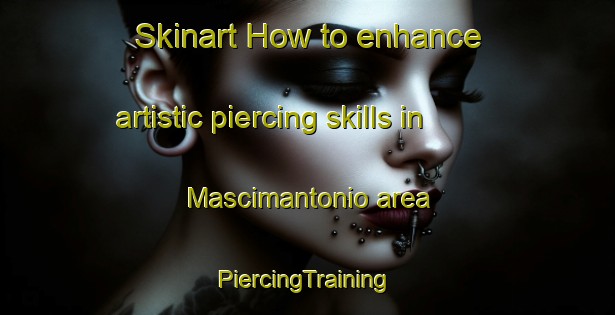 Skinart How to enhance artistic piercing skills in Mascimantonio area | #PiercingTraining #PiercingClasses #SkinartTraining-Italy