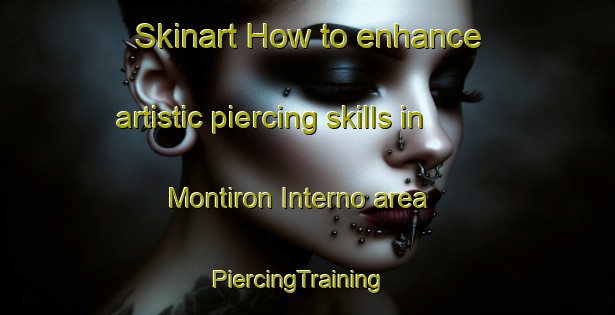 Skinart How to enhance artistic piercing skills in Montiron Interno area | PiercingTraining | PiercingClasses | SkinartTraining-Italy