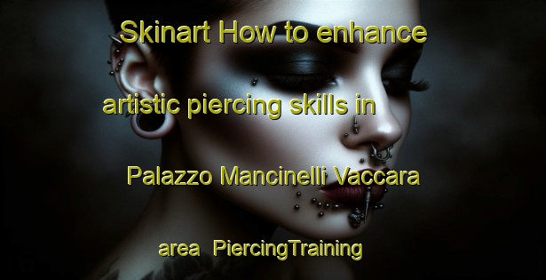 Skinart How to enhance artistic piercing skills in Palazzo Mancinelli Vaccara area | PiercingTraining | PiercingClasses | SkinartTraining-Italy