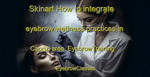 Skinart How to integrate eyebrow wellness practices in Caprizi area | EyebrowTraining | EyebrowClasses | SkinartTraining-Italy