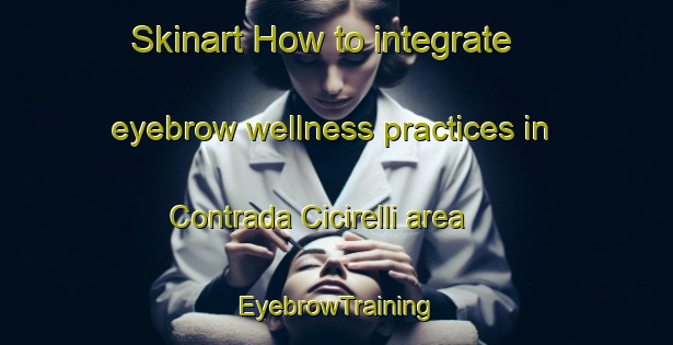 Skinart How to integrate eyebrow wellness practices in Contrada Cicirelli area | EyebrowTraining | EyebrowClasses | SkinartTraining-Italy