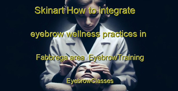 Skinart How to integrate eyebrow wellness practices in Fabbrega area | EyebrowTraining | EyebrowClasses | SkinartTraining-Italy