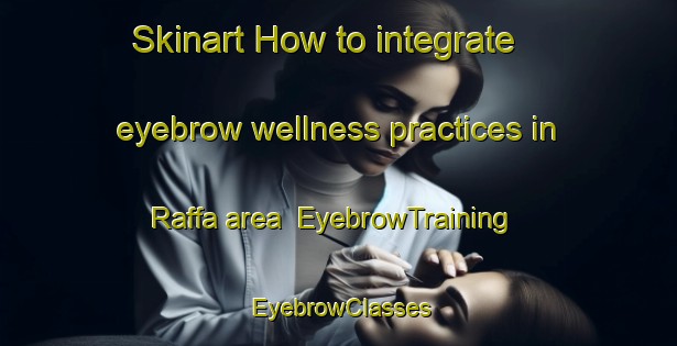 Skinart How to integrate eyebrow wellness practices in Raffa area | EyebrowTraining | EyebrowClasses | SkinartTraining-Italy