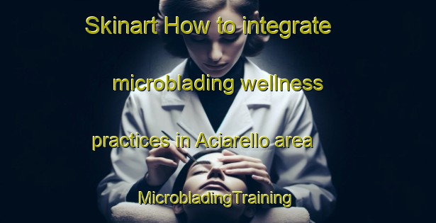 Skinart How to integrate microblading wellness practices in Aciarello area | #MicrobladingTraining #MicrobladingClasses #SkinartTraining-Italy