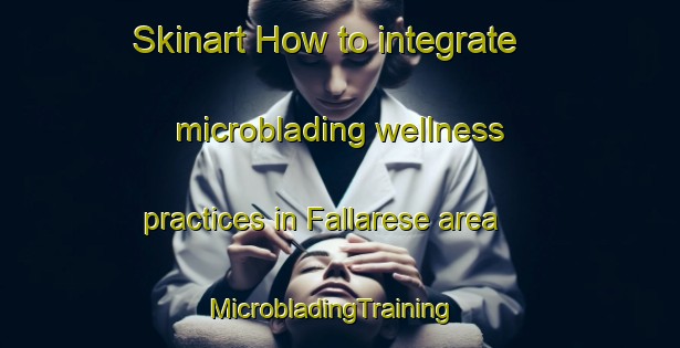 Skinart How to integrate microblading wellness practices in Fallarese area | MicrobladingTraining | MicrobladingClasses | SkinartTraining-Italy