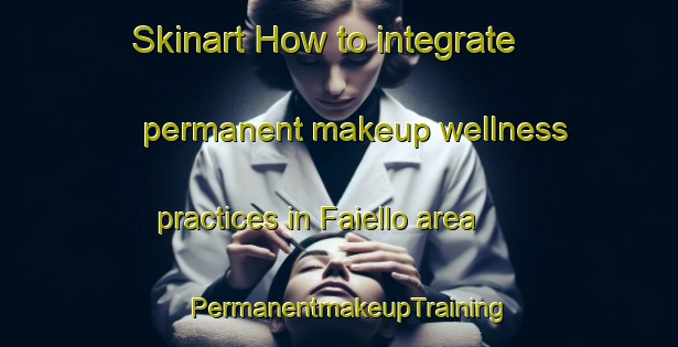 Skinart How to integrate permanent makeup wellness practices in Faiello area | PermanentmakeupTraining | PermanentmakeupClasses | SkinartTraining-Italy