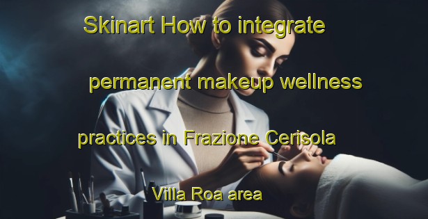 Skinart How to integrate permanent makeup wellness practices in Frazione Cerisola Villa Roa area | PermanentmakeupTraining | PermanentmakeupClasses | SkinartTraining-Italy